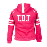 TDT Striped Hoodie- Pink